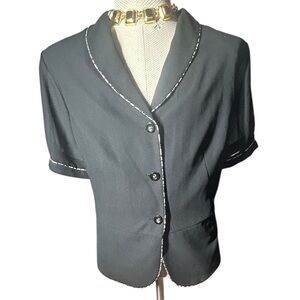 DANNY & NICOLE Women’s Short Sleeve 3 Button Poly Blazer Size 20W